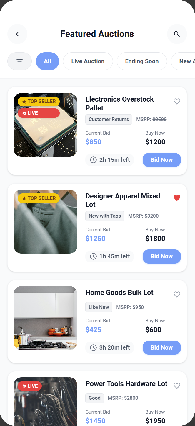 Featured auctions